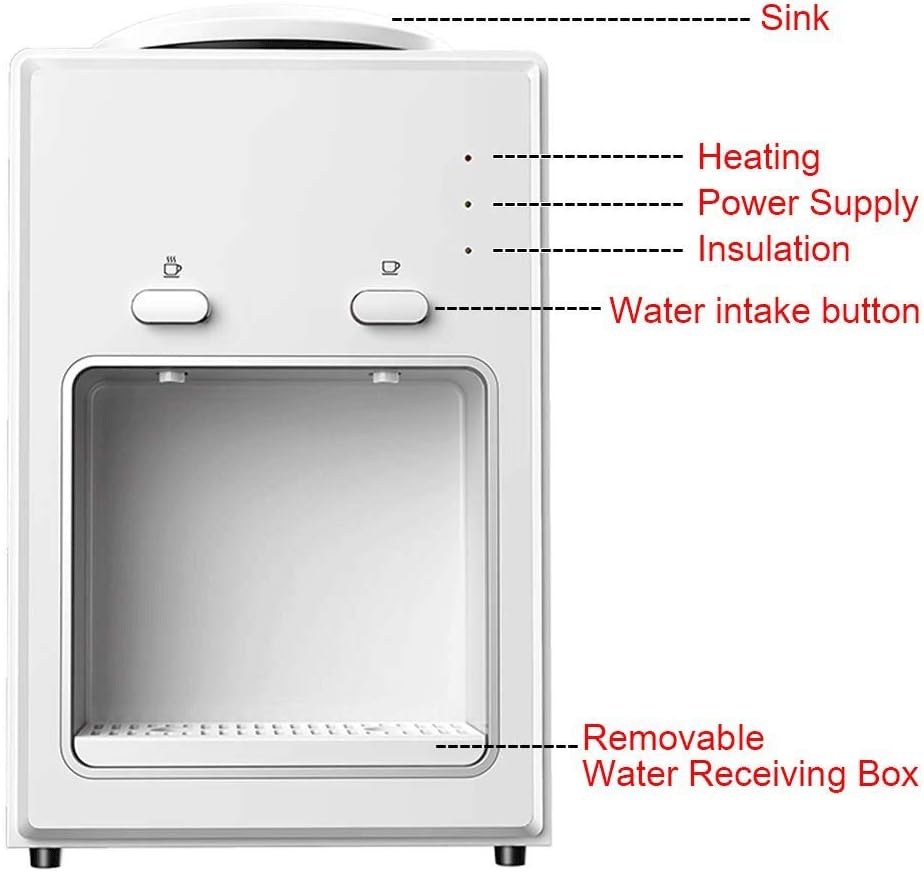 Desktop Water Dispenser - Push Cup to Take,Heighten Space, Small Office Warm