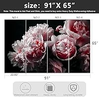 Vista 103 de Gold Modern Feather Fabric Wallpaper Living Room Bedroom Bathroom Large Wall Mural- 137"x96"（ not Peel and Stick）