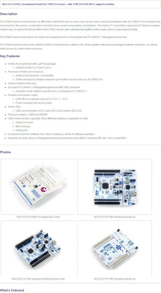 Buy Waveshare STM32 Board Nucleo NUCLEO-F411RE STM32F411RE STM32 ...