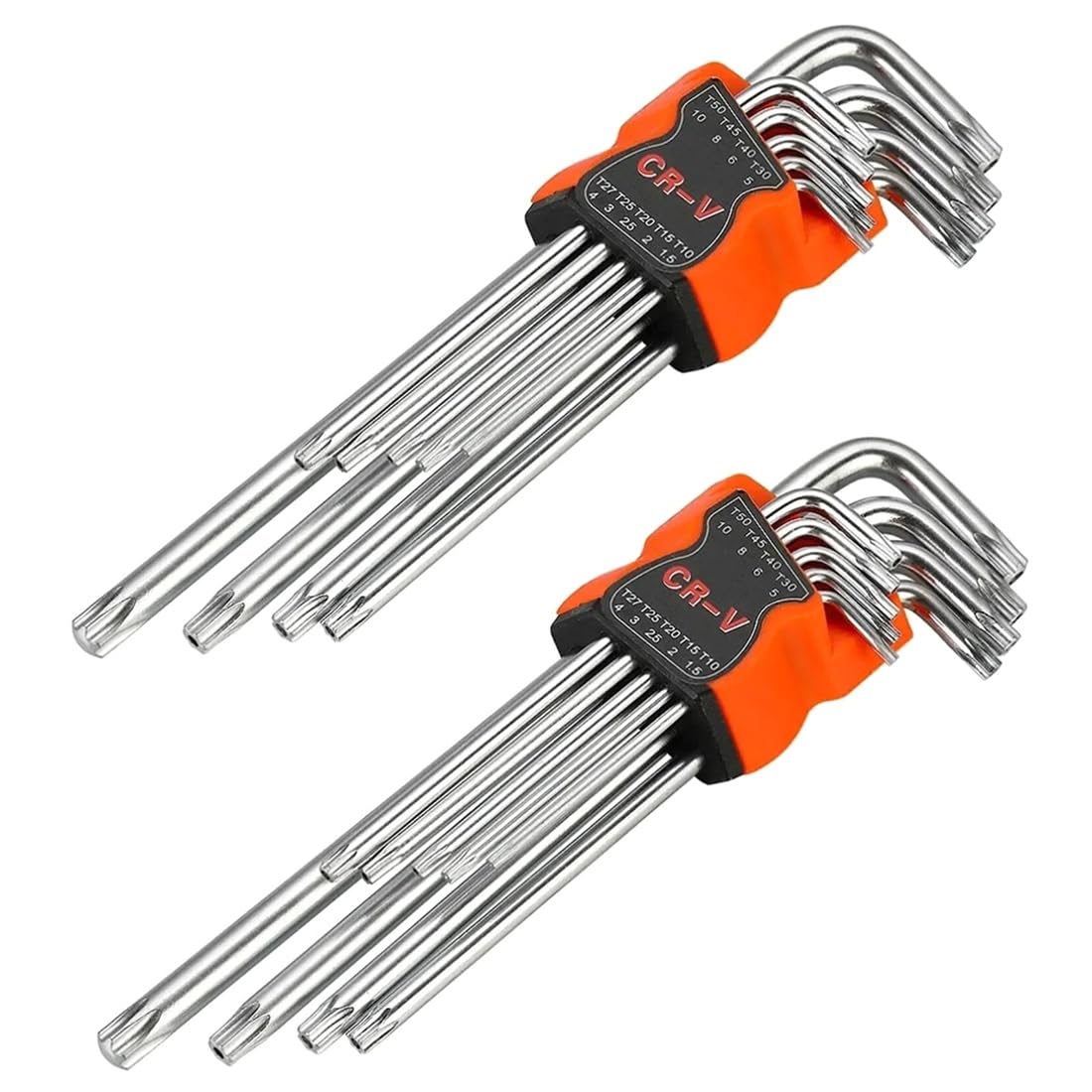 Jnchdghwa As Shown 9Pcs Torx Wrench Screwdriver Bits Star Spanner Key L Type Double-End Screwdriver Hex Allen Key Set Repair Tools L Type Double-End Screwdriver