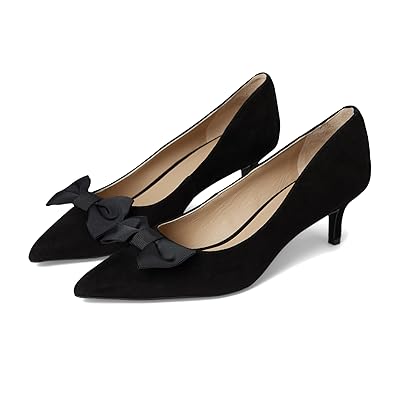 Lauren Ralph Lauren Adrienne Bow Trim Suede Pumps Women
