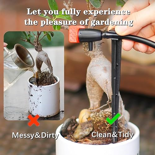 Miniatura 6 de Zhouocea 30 piezas de riego por goteo, gotero de riego de jardín, emisores de riego por goteo ajustables, emisores de goteo al aire libre para