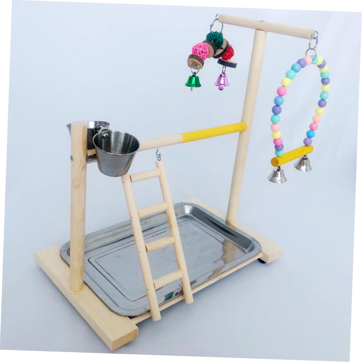 COLLBATH Vogelspielzeug Für Papageien Leiter-papageienspielzeug Papageien-stehständer Umweltfreundliches Und Sicheres Material Fördert Bewegung Und Koordination Für Nymphensittiche Und Sitt