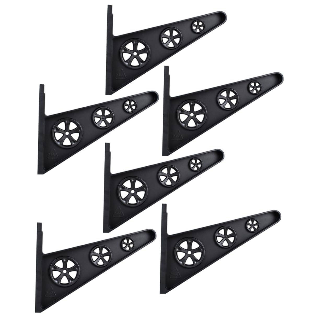 Mipcase Multi Wall Rack for Skateboard Snowboard and Umbrella Display High Strength Storage Bracket Black for Home Organization