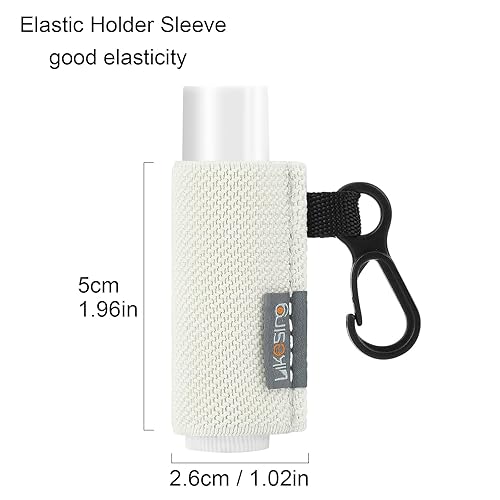 Miniatura 3 de Llavero de soporte para bálsamo labial Likesing, paquete de 4 llaveros para chapstick con clip para mochilas, botellas deportivas, llavero de