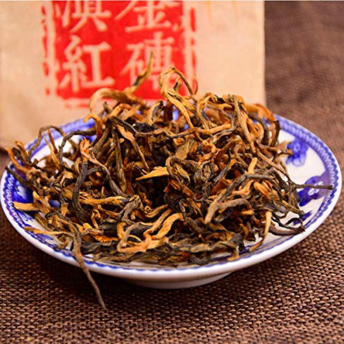 Preferencia 250g Dianhong Golden Buds Ladrillo Té rojo Cuidado de la salud Nuevo té cocido Bebida verde Té negro… - Imagen 6