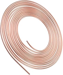 10m Copper-plated Brake Tube Replacement Auto Brake Line Non-magnetic Vehicle Wide Fit