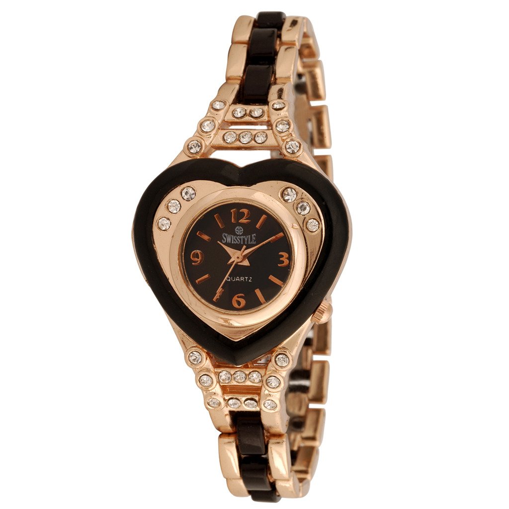 SWISSTYLE Analogue Black Dial Watch (B015DXZEN6) Amazon Price History, Amazon Price Tracker