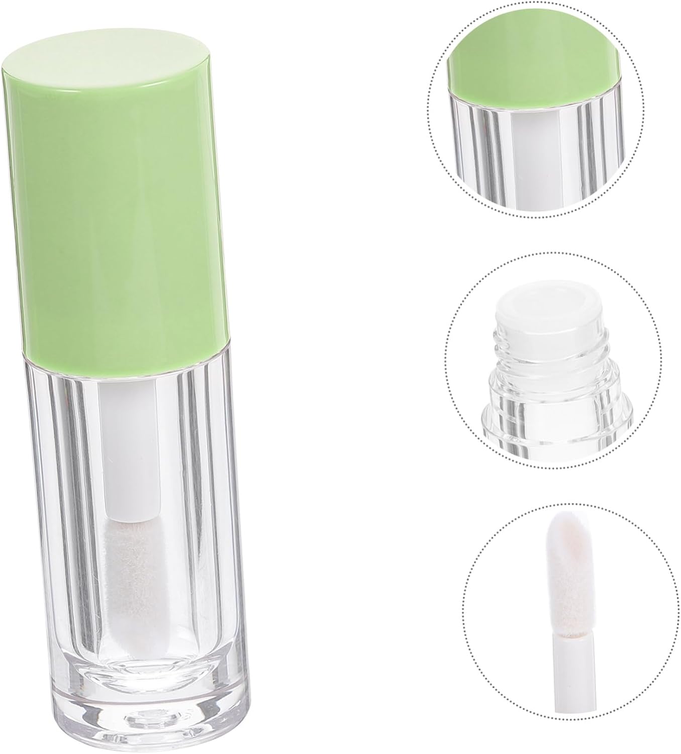 14Pcs Clear Plastic Lip Gloss Tubes with Wand Refillable Empty Lip Balm Containers Leak-Resistant Portable Lip Care Bottles for DIY Lip Oil and Lip Glaze Storage