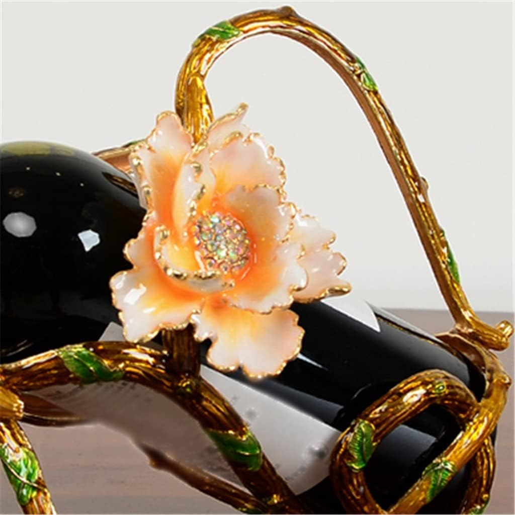 Enamel red Wine Rack Decoration Glass European Set Cabinet