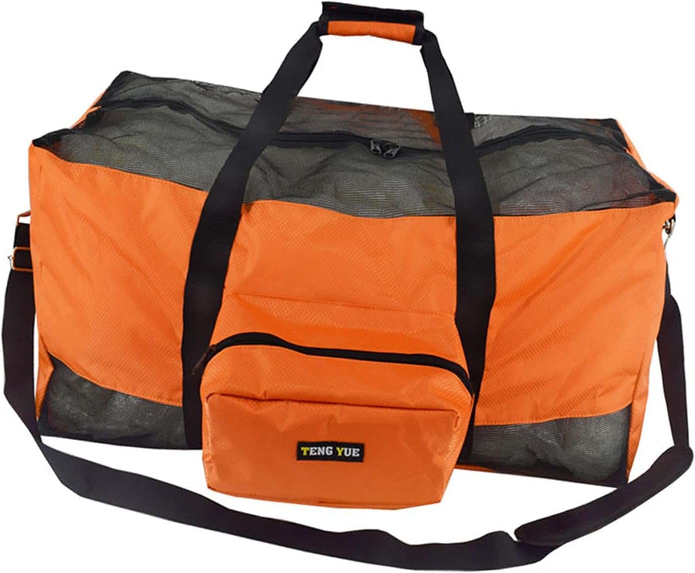 Colaxi Scuba Snorkeling Mesh Dive Bag Carry Bag Multipurpose for Pool Trip Lightweight with Zipper and Pockets Breathable 66x35x35cm