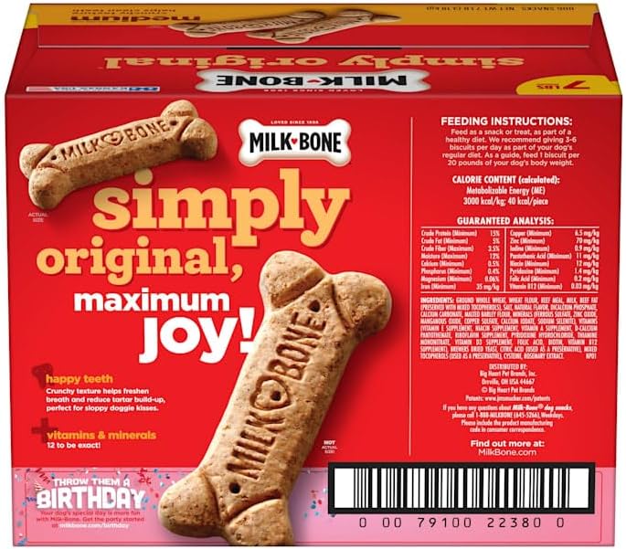 Milk-Bone Simply Original Medium Dog Biscuits, 7 lbs.