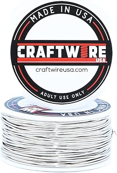 Solid Bare Copper Wire Round Selection, Bright, Dead Soft, 25 Feet, 22 Gauge
