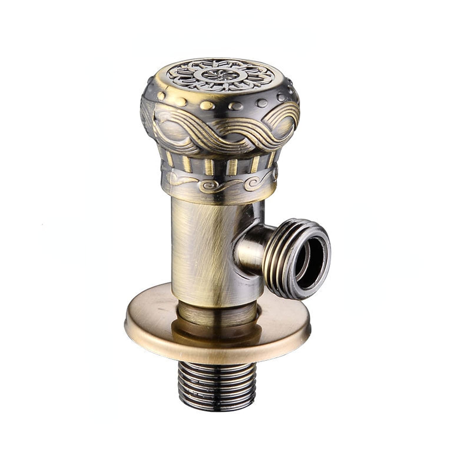 ZYCHSJXA Antique Dragon Carved Garden Faucet Wall Mounted Bathroom Brass Washing Machine Mop Tap Retro Zinc Alloy Outdoor Small Bibcock