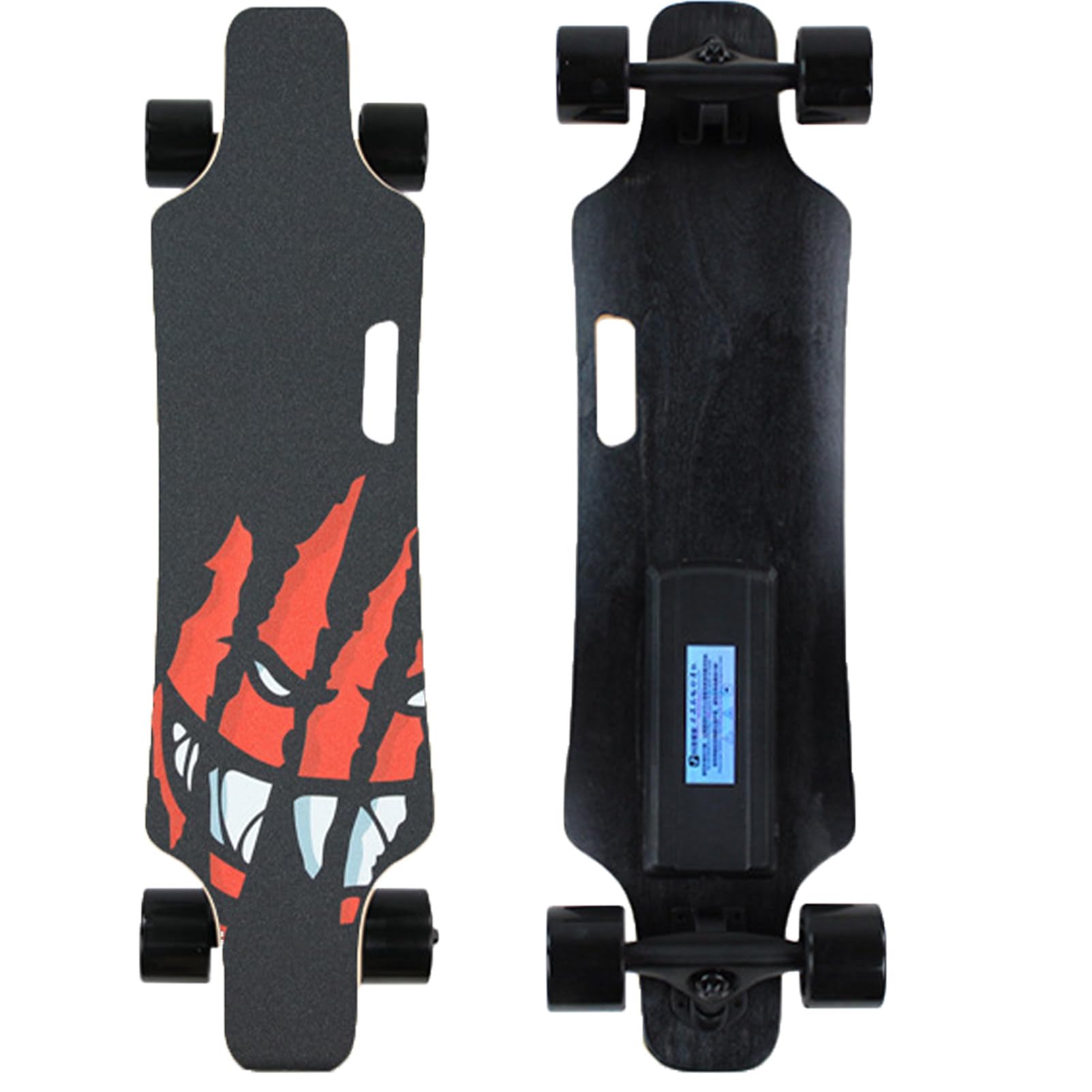 Pwekzxt H Electric Skateboard Longboard For Adults, Easy Control Wit Remote,Commuting E-Longboard,Range 15Km, 200Lb Capacity, 7-Layer Maple Deck, Maximum Incline 15%