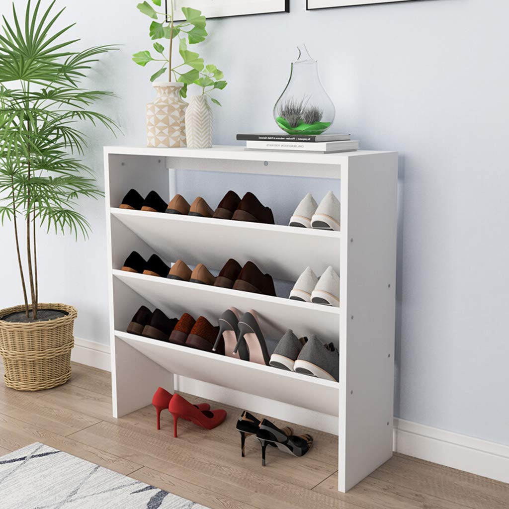 BAKAJI - Scarpiera A 10 Ripiani Modulabile Nera Organizer Per Scarpe