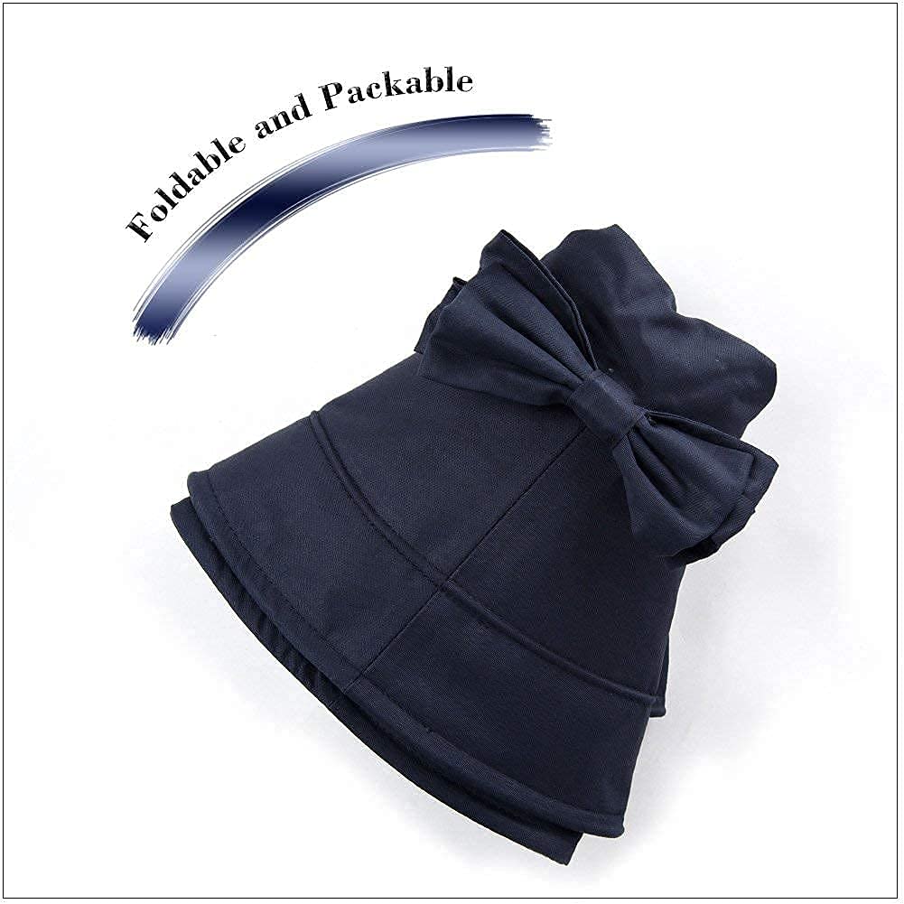 Comhats Chapeau de soleil pour femme avec protection UV UPF 50 - Chapeau de plage pliable à large bord