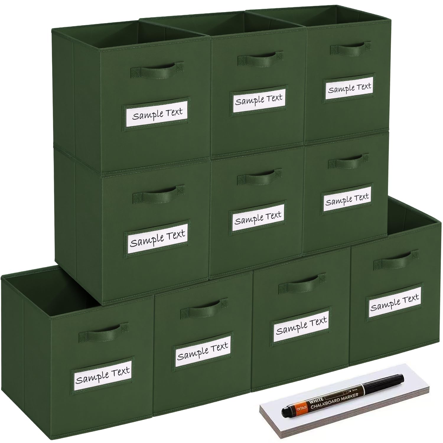 Amazon.com - artsdi 13x13x13 storage cube bins (Set of 10) Fabric