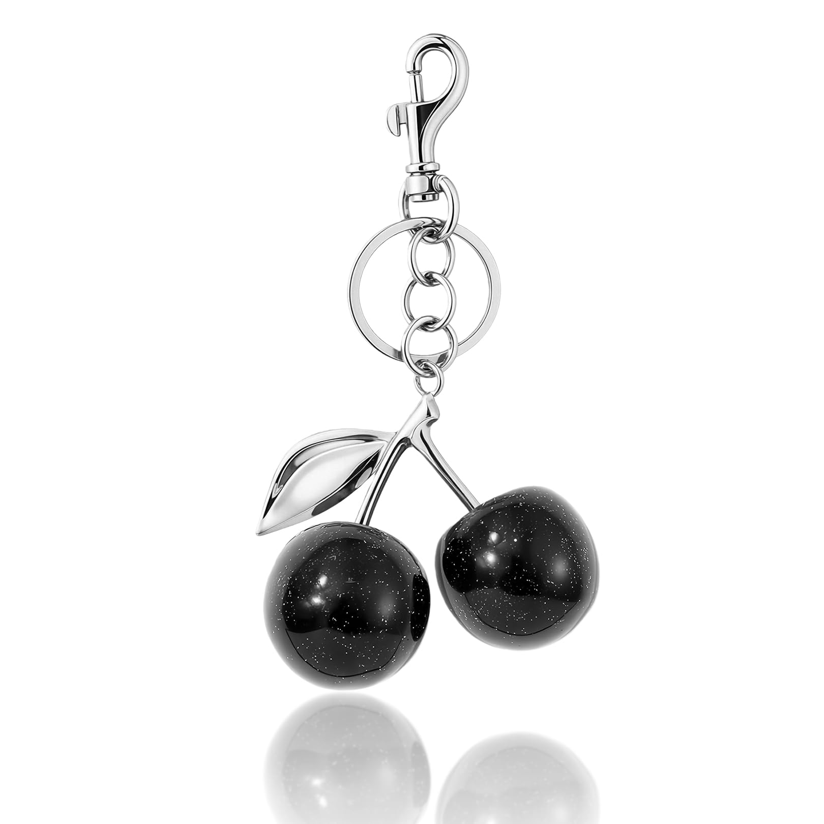 Cherry Keychain,Bag Charm Handbag Charms Cute Keyring Key Chain Women Accessories Purse Alloy Keychains Bags Keyrings Trolley Token,for Womens Handbags Girls Wallet Backpack Car Pendant Gifts (B)