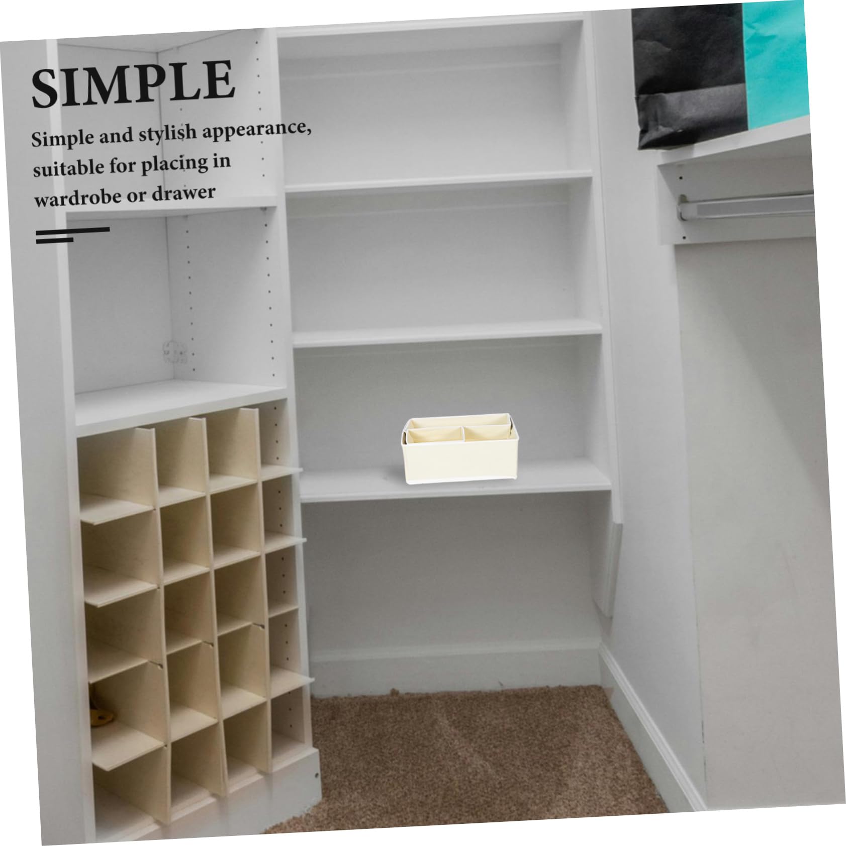 SOLUSTRE 12stücke Teiliger Faltbarer Aus Vliesstoff Aufbewahrungsbox Für Babykleidung Kommodenhülle Für Schlafzimmer Schrank Socken Bhs Krawatten Kleidung Kinderzimmer