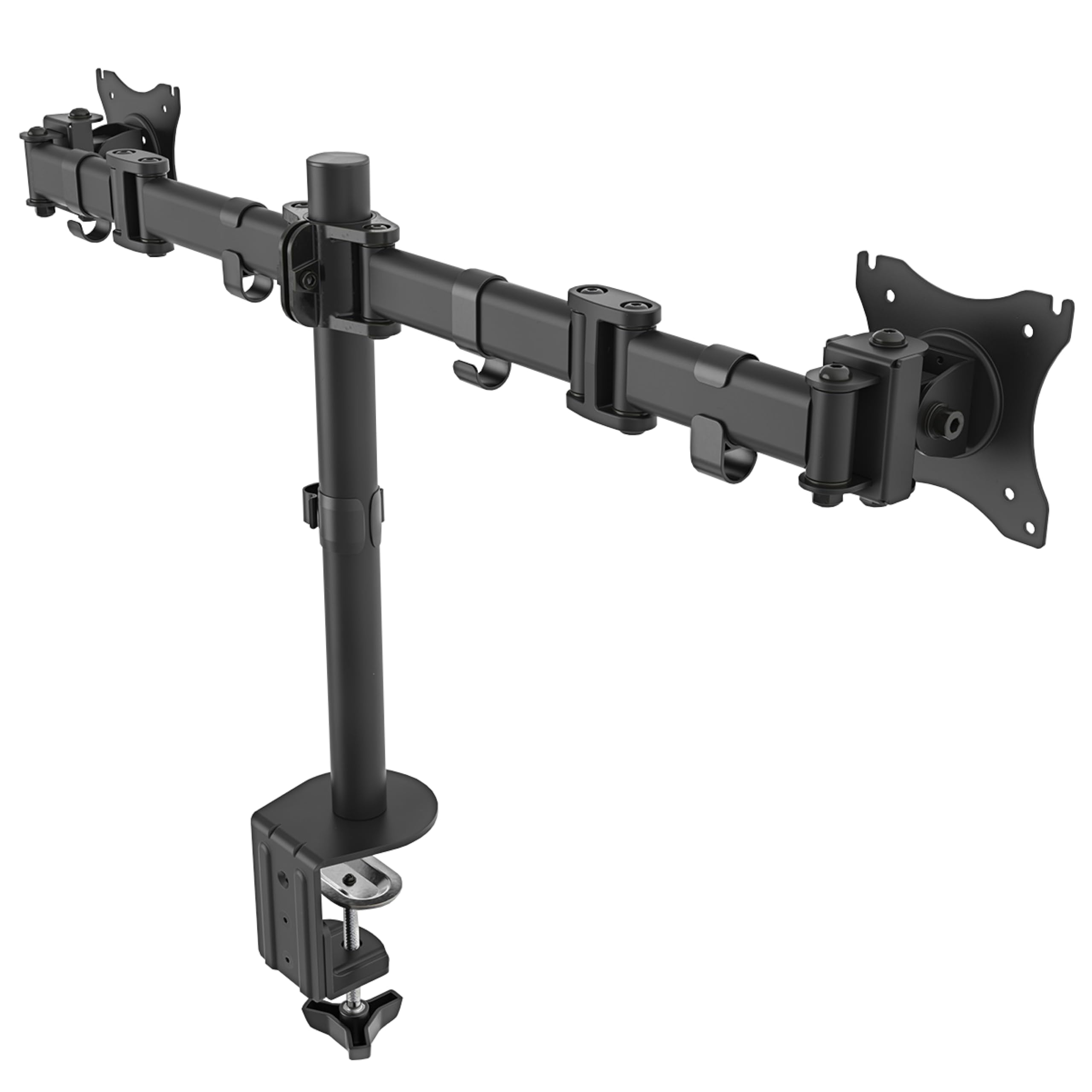 RICOO Monitor Halterung 2 Monitore Bildschirmhalterung Dual Monitor-Arm Monitorhalterung Ständer Arme für 13-27 Zoll Computermonitore PC Gaming Bildschirm TS5811 Stand Tischhalterung Monitor-Halter