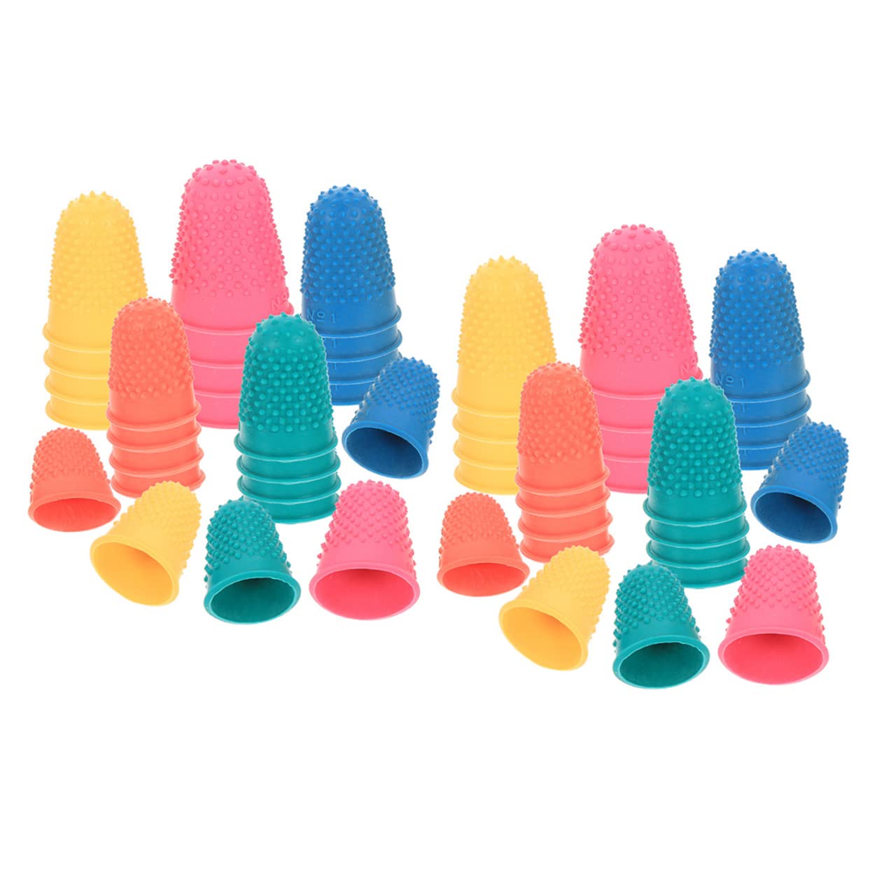 CALLARON 3 Series Dedales Antideslizantes Cubiertas Antiadherentes Para Los Dedos Protección Para Las Puntas De Los Dedos Para Los Dedos Fundas Para Los Dedos 50 piezas*3