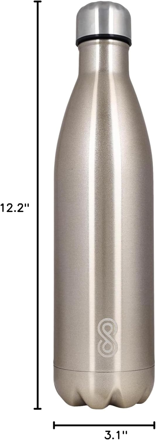 SINT Water Bottle 25 Oz Stainless Steel, Double Wall & Vacuum Insulated, Sports Water Bottle Keep Cold for Upto 15 Hours and Hot for Upto 12 Hours | Copper, Pack of 1