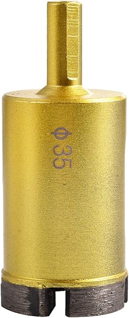 KATUR 35mm Dia Diamond Hole Saw Drill Bit, Slate Porcelain Marble Hollow Core Drill Bit for Glass, Ceramic, Porcelain, Tile, Marble, Granite (35mm Diameter)