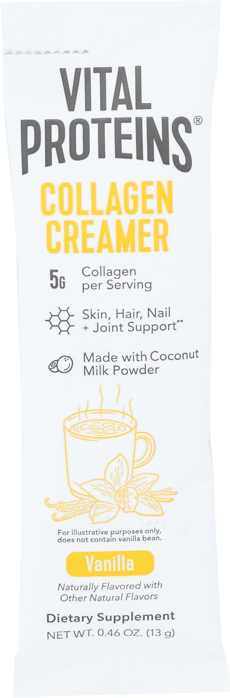 Vanilla Collagen Creamer Single, 0.46 OZ