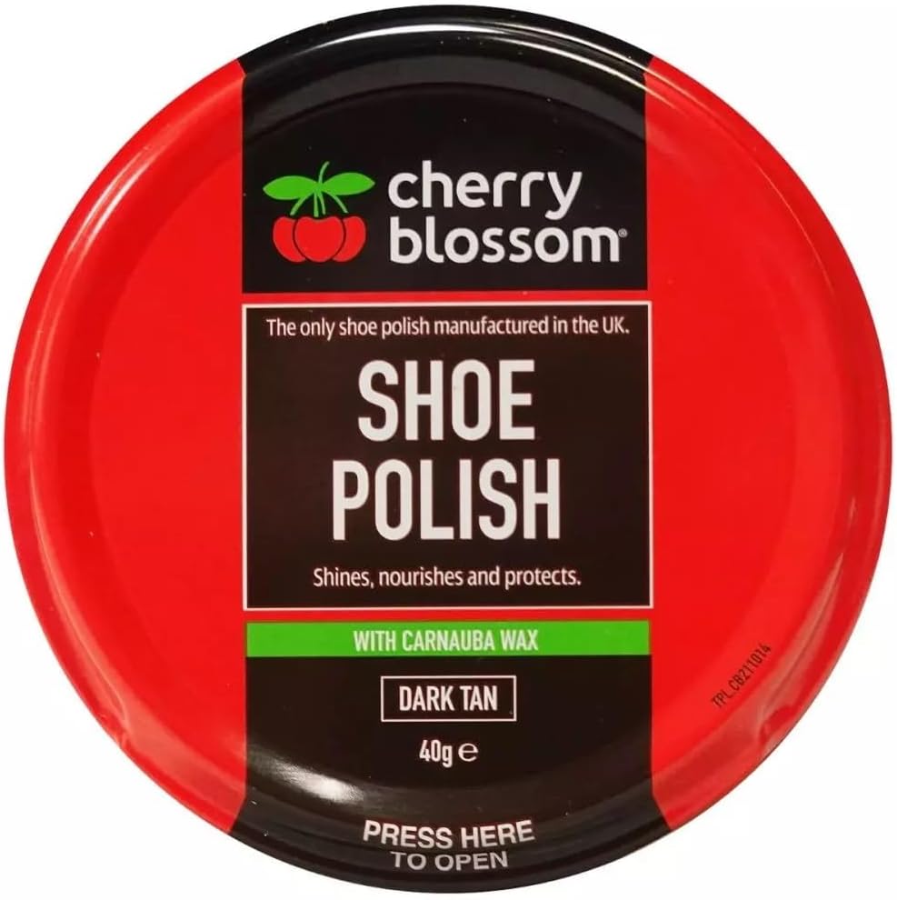Cherry Blossom Shoe Polish Shines, Nourishes & Protects With Carnauba Wax Available In All Styles Preventing Footwear From Cracking Available In All Traditional Colours