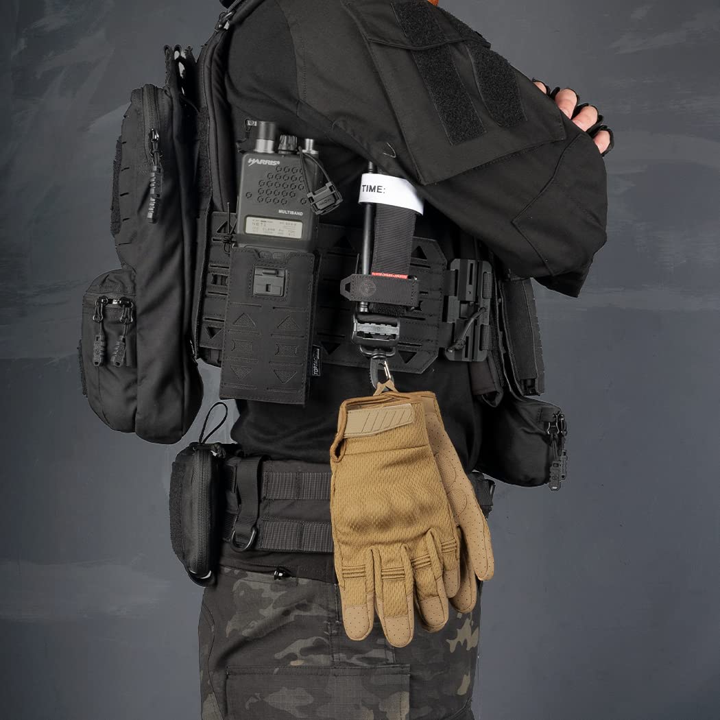 Supporto tattico per guanti, cinghia per arrampicata, portachiavi, gancio multiuso per guanti, 500D Nylon