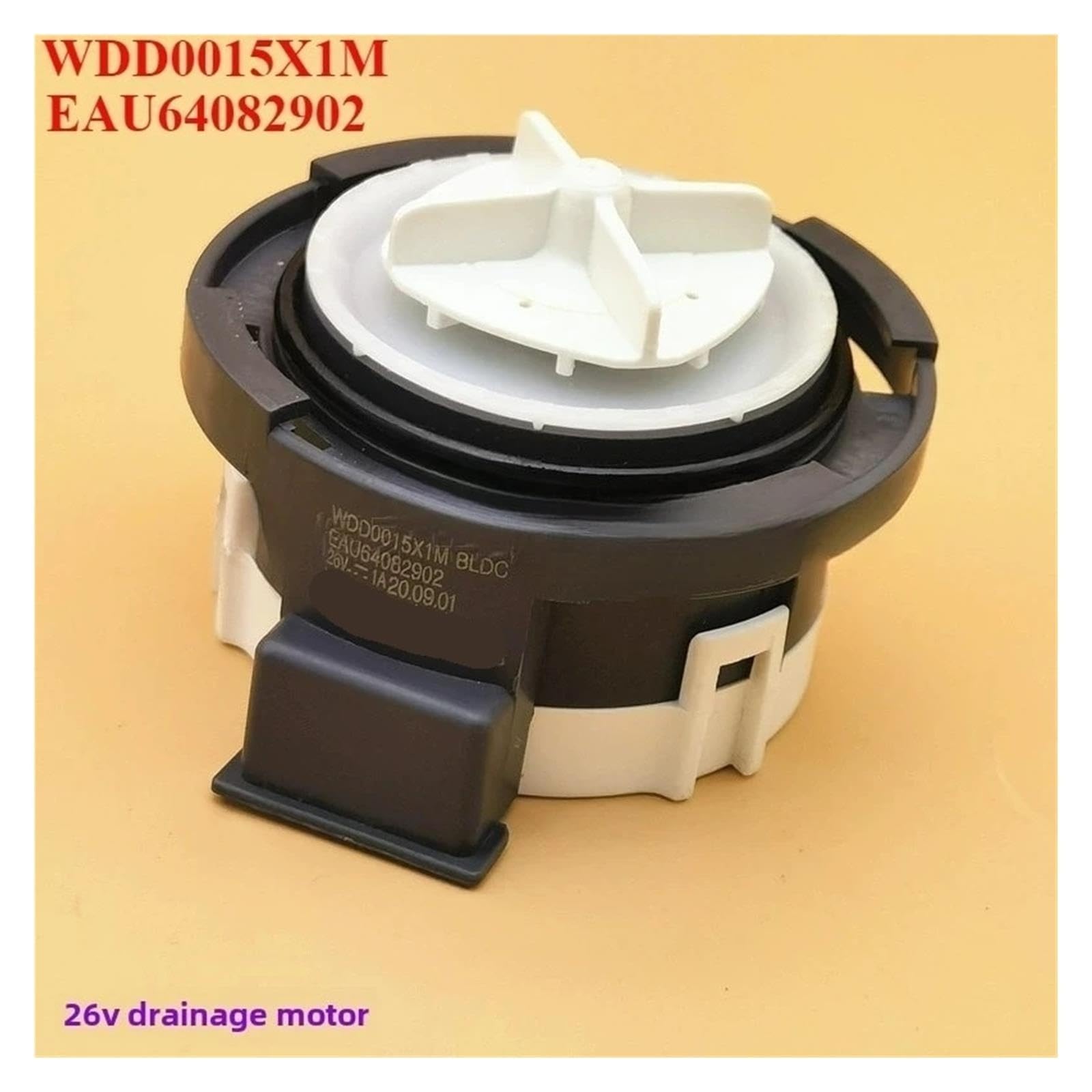 Lavadora Lavadora Bomba De Drenaje Reemplazo Del Conjunto | Compatible Con LG EAU64082902 WDD0015X1M BLDC Partes De Lavadora 26V Parte Motor De Drenaje Montaje