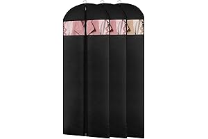 3 Pack - Moucas 65” Dress Bag, Garment Bag for Gowns and...