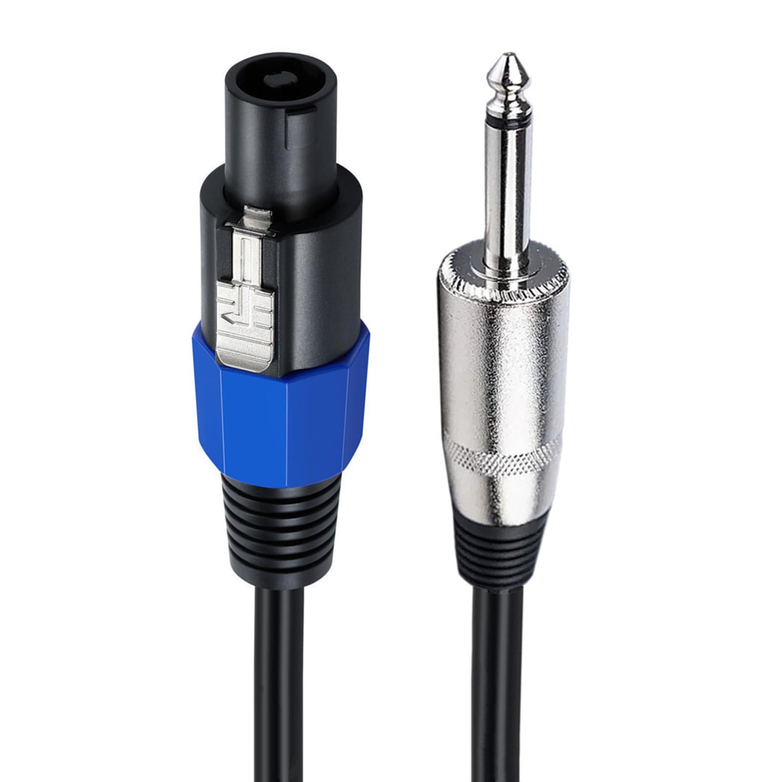 Cavo adattatore maschio da 6,35 mm a maschio Speakon maschio da 6,35 mm a connettore maschio Speakon per amplificatore di potenza altoparlante mono da 6,35 mm amplificatore per chitarra