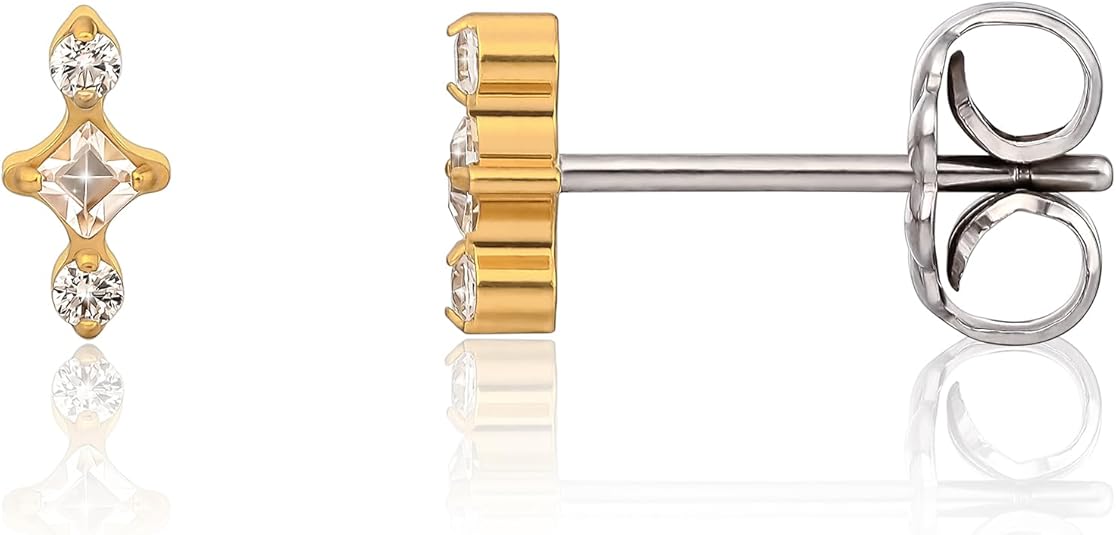 Limerencia Implant Grade Titanium Flat Back Studs