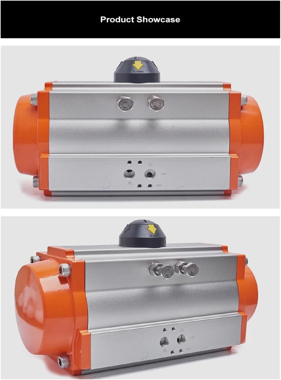 Pneumatic Actuator at Aluminum Alloy Butterfly Valve Pneumatic Head for Ball Valve Butterfly Valve Double Action(AT52)