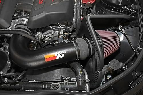 Miniatura 8 de K&N Kit de admisión de aire frío alto rendimiento, aumento de caballos de fuerza compatible con Chevrolet (Camaro) 2014-2015 69-4533TTK