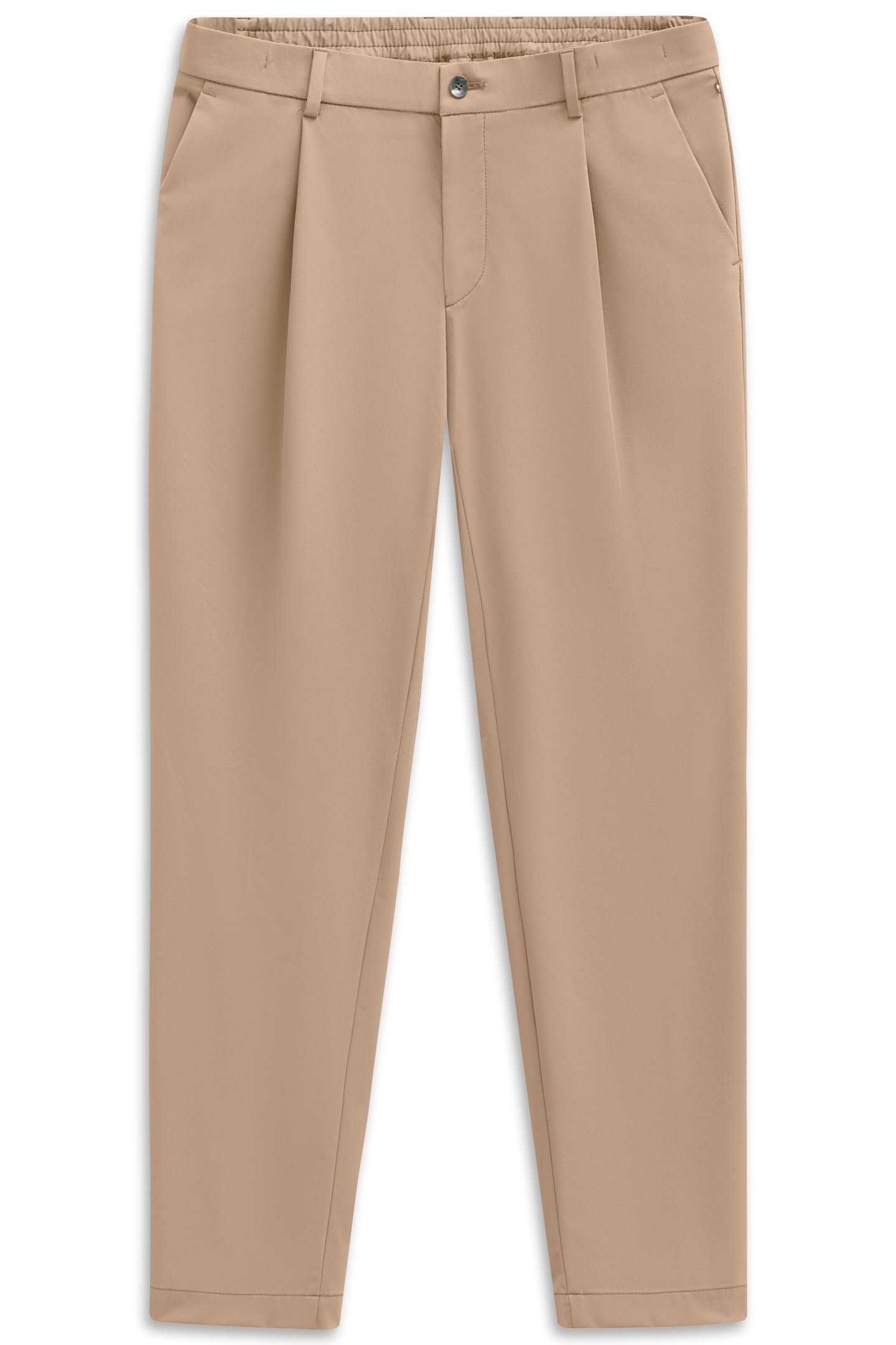 bugatti Herren Bundfaltenhose 1196-86842D Tapered Fit Flexcity Performance Stretch Taschen bequem