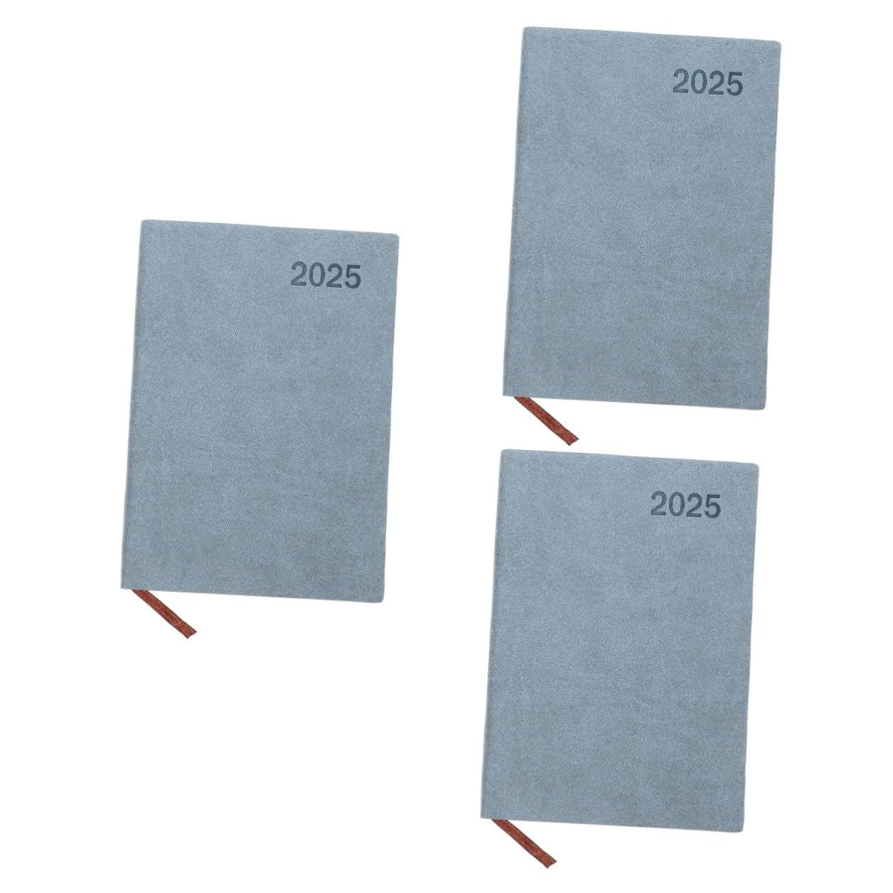 DOITOOL 3 Pezzi Agenda Planner Notepad Ufficio e Casa Organizzatore con Liscia Taccuino Duraturo PU per Pianificazione Annuale