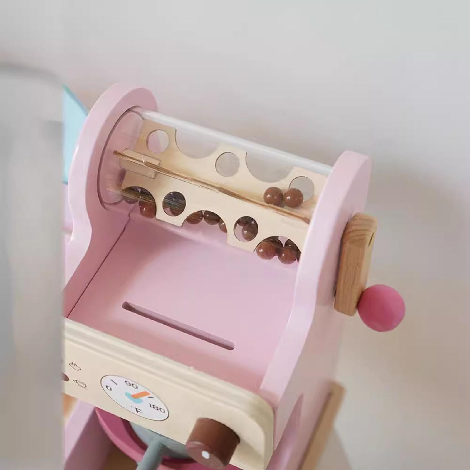 Giocattolo in Legno a Forma di Gelateria, Bancone del Gelato per Bambini E Bambine dai 3 Anni in su, Rosa