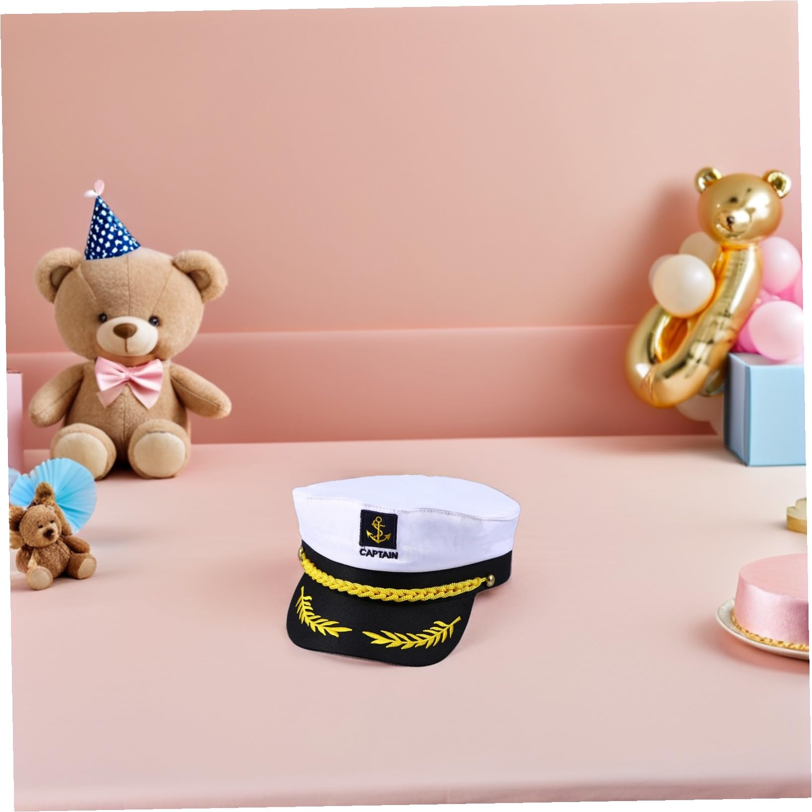 4 Stück Teiliges Yacht Kapitänsmützen Weiß Schwarz Atmungsaktive Matrosenmützen Für Cosplay Geburtstag Hochzeit Themenparty Outdoor Sonnenschutz