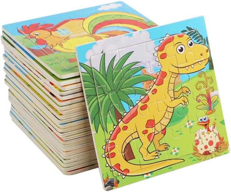 木制拼图玩具礼物卡通木质手抓拼图