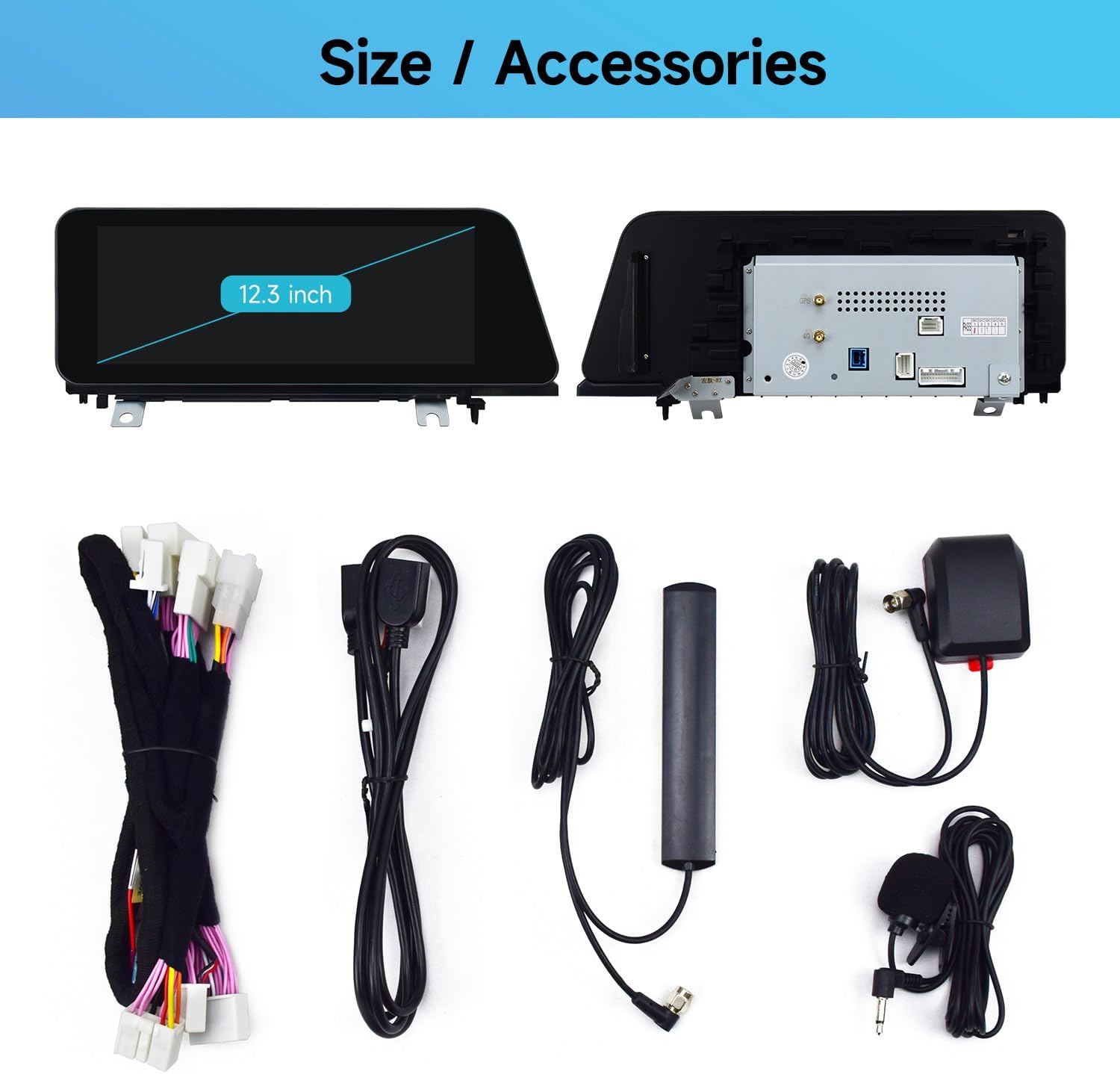 12.3 inch Android 13 Touchscreen Car Radio 8core 4GB+64GB for Lexus RX300 RX350 RX450H 2015-2018 Built in Carplay Android Auto GPS Navigation Bluetooth WiFi Head Unit Knob Version