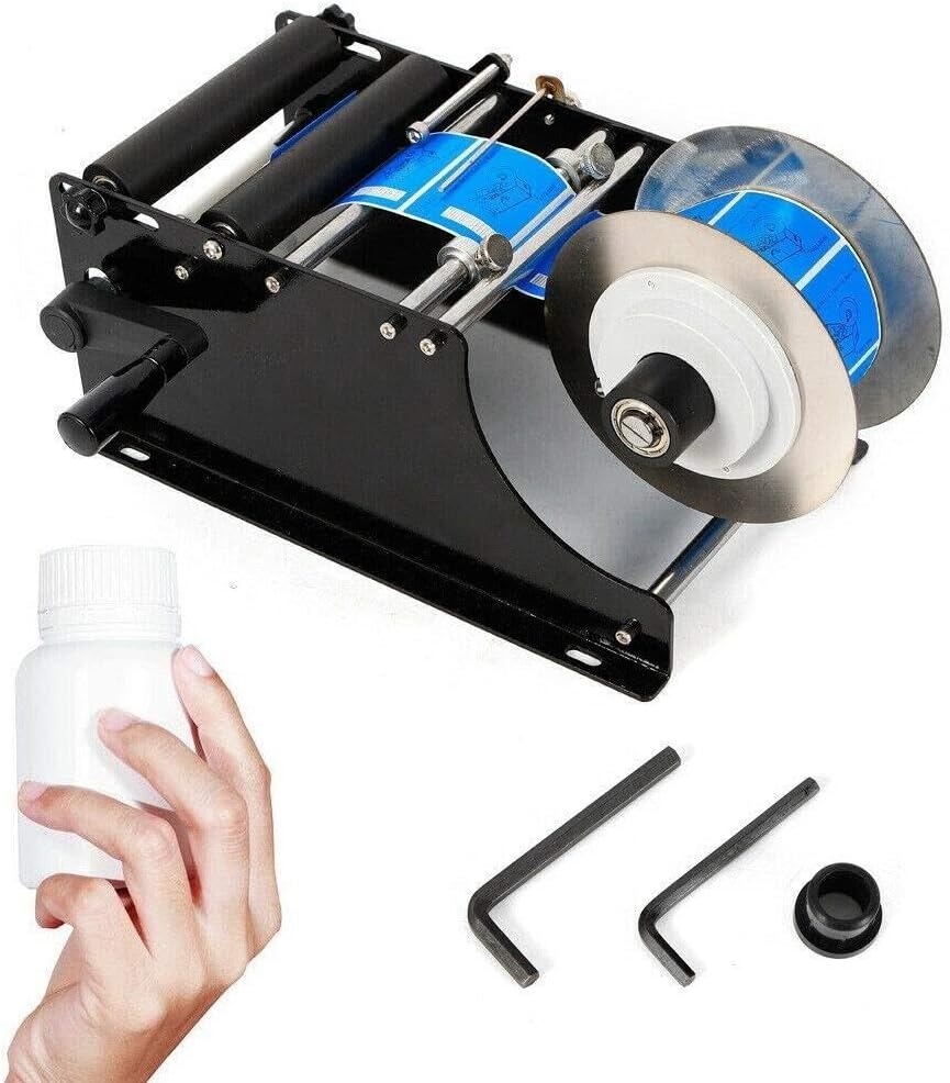 Labeling Machine，Semi Automatic Round Bottle Labeling Machine Labeler,Round Labeling Machine Round Bottle Sticker Label,Bottle Label Applicator