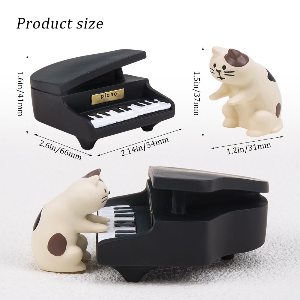 Amazon.co.jp: ZORZA 1セット 愛らしいピアノ猫の置物 楽しい猫 ピアノ Amazon.co.jp: ZORZA 1セット 愛らしいピアノ猫の置物 楽しい猫 ピアノ