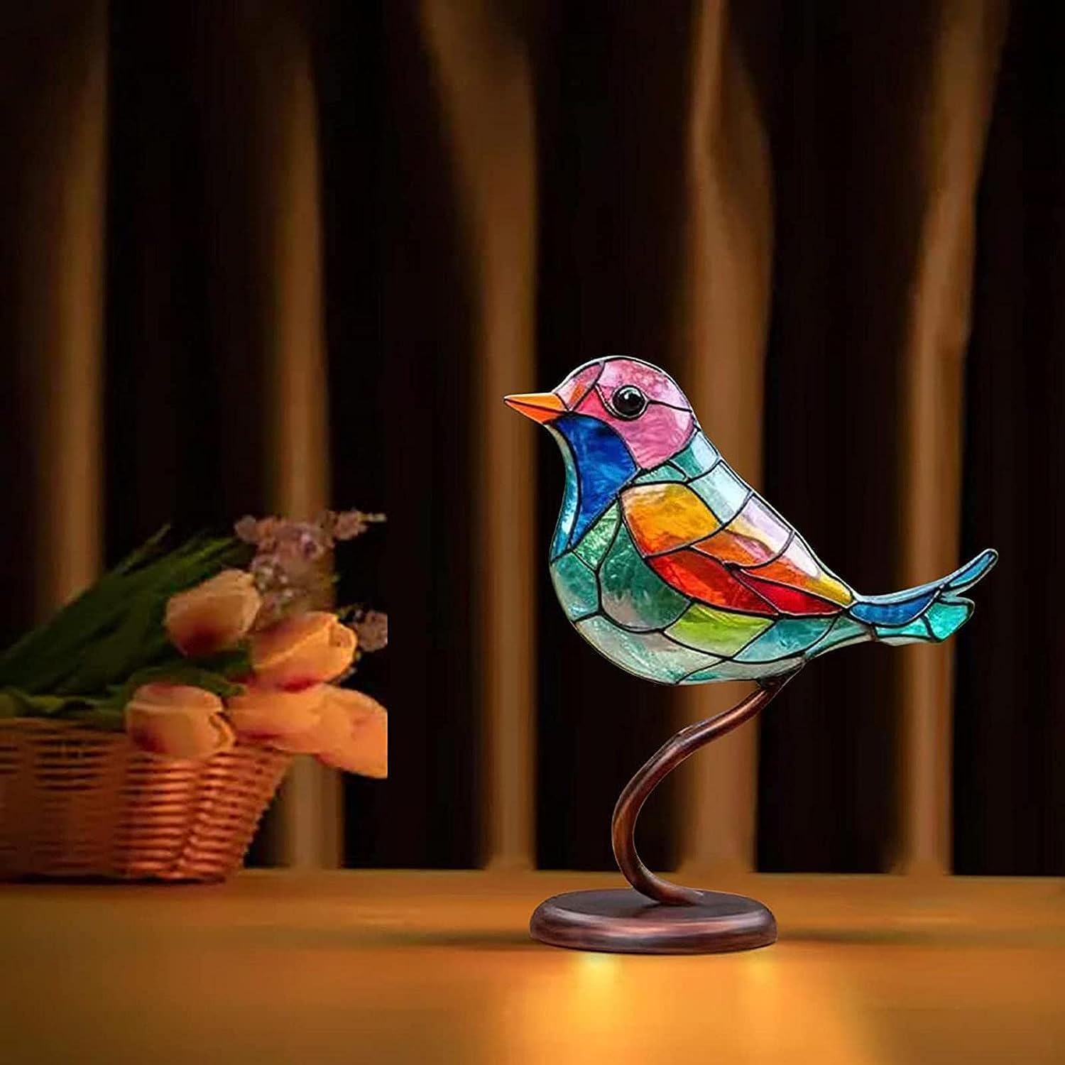 鳥の置物　カラフル　「目」 鳥の置物 カラフル 「目」 Amazon.co.jp: 鳥のデスクオーナメント,鳥の