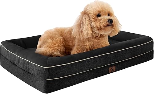 Miniatura 14 de Camas de Espuma Viscoelástica Impermeables para Perros Extra Grandes Camas Ortopédicas Antideslizantes para Perros Lavables Sofá Cama para Mascotas