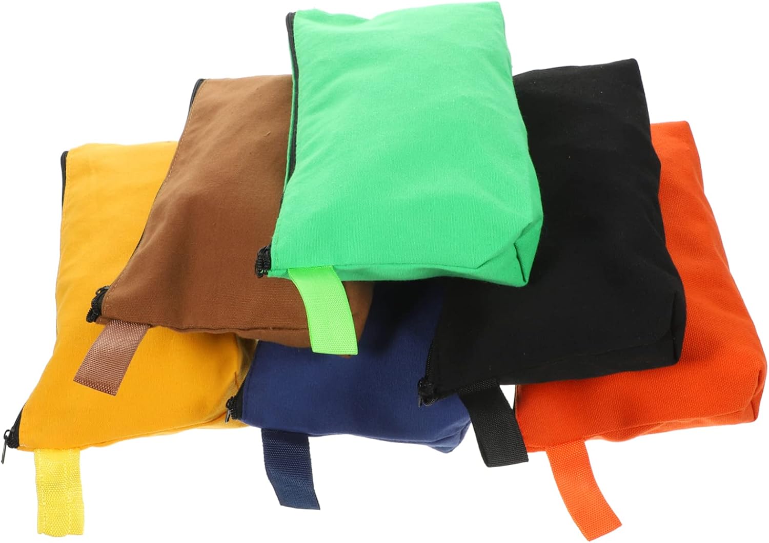 NUOBESTY 6Pcs Tool Organizer Storage Bags Zipper Pouches with Durable Canvas for Gadgets Sewing Art Supplies for Easy Carrying and Hanging Storage