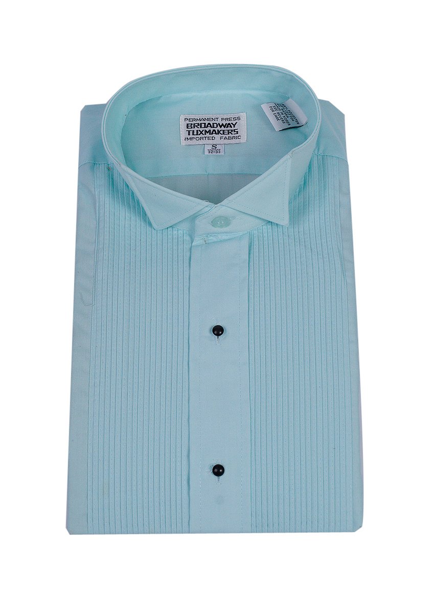 Broadway TuxmakersMens Aqua Blue Tuxedo Shirt