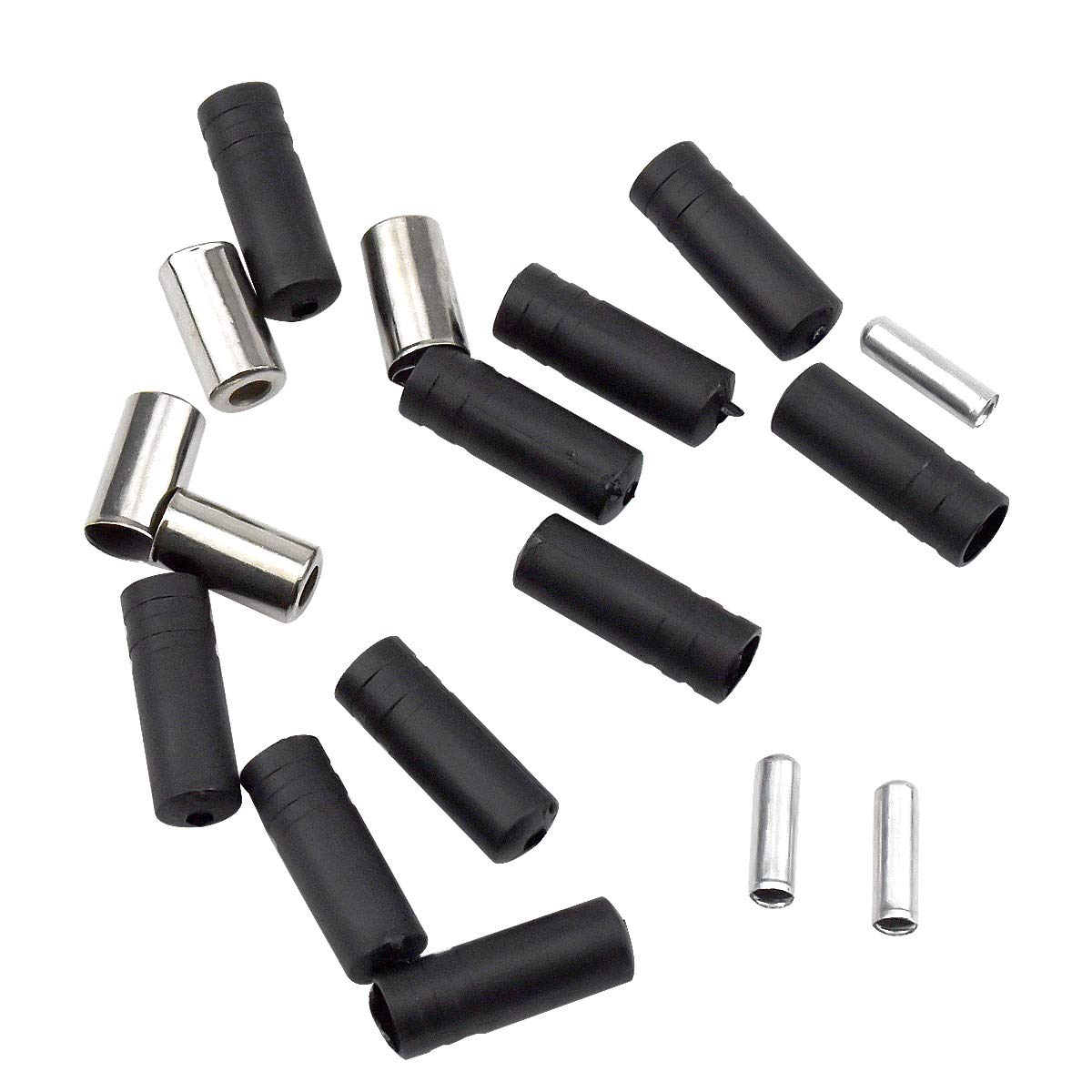 Lot De 2 Câbles Bowden Universels Pour Vélo - Câble De Frein Et Câbles De Changement De Vitesse - Avec Embouts Bowden - Joints Toriques - Donuts - Câble De Frein Et